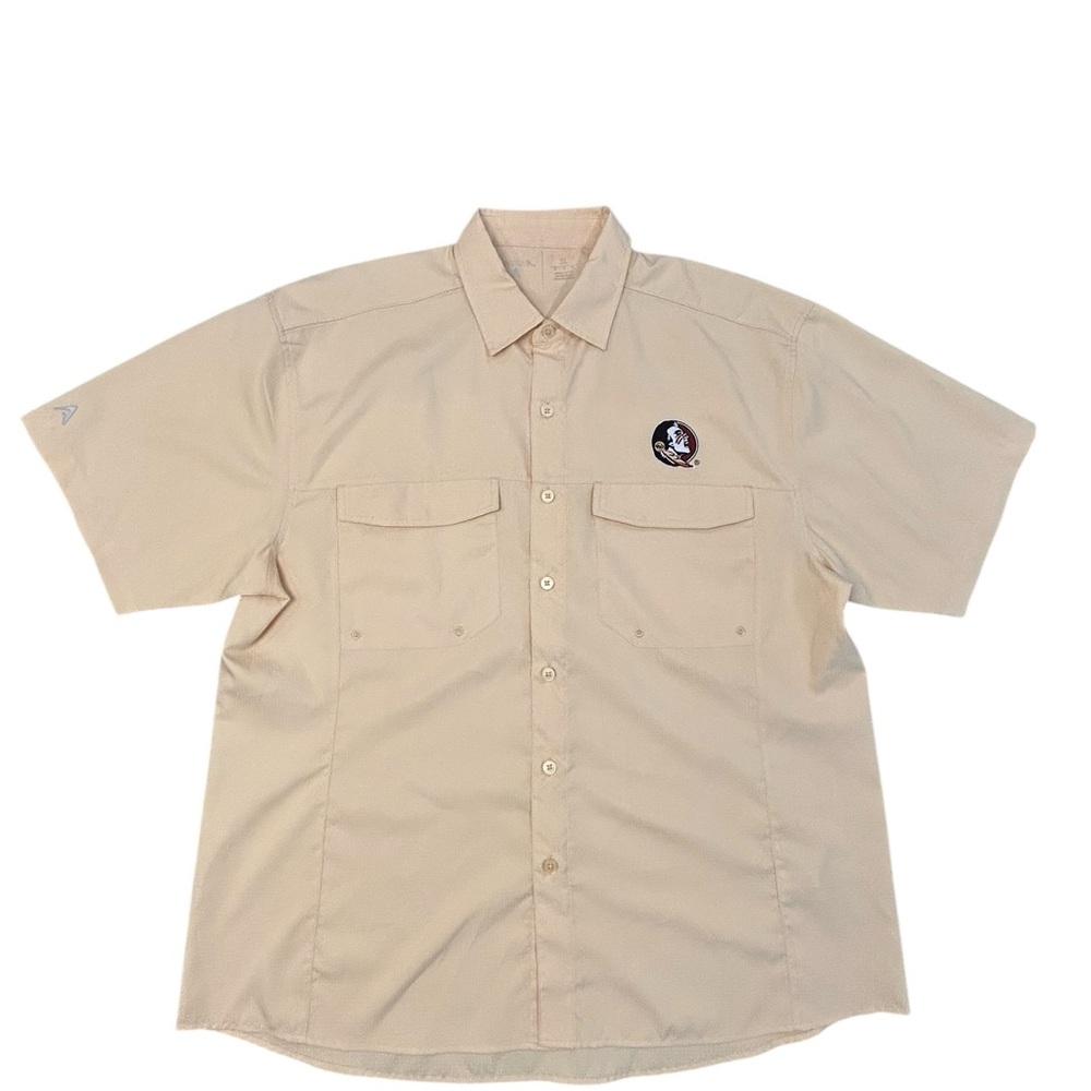 Antigua Men’s Florida State Seminoles Yellow Lightweight Fishing Shirt XL‎ Poly